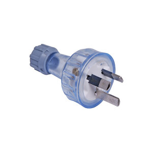 3 Pin 10A Clear Heavy Duty Mains Plug