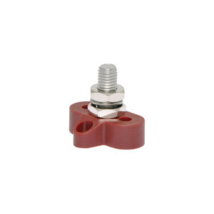Single Red M10 Power Distribution Post