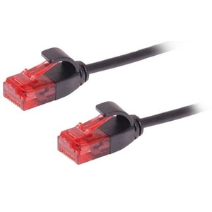 0.25m CAT6 UTP Ultra-Thin Patch Cable - Black
