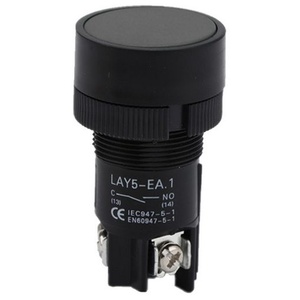 SPST Momentary Push Button Switch - Black