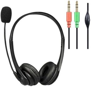 Stereo PC Headset Headphones with Microphone 3.5mm