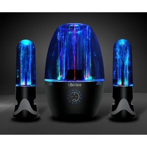 Atomic Jets Dual Subwoofer Speaker System with LED and Water Effects