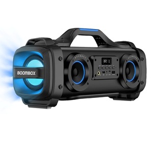 Rechargeable Bluetooth® Boombox Speaker with USB & Aux Input