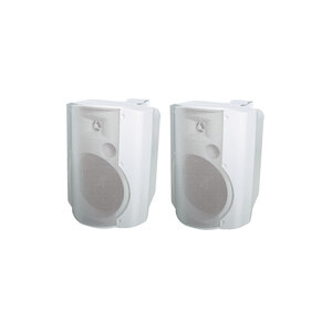 130mm 30W 2 Way White Active Speaker Pair