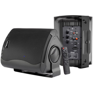 5" Wireless Bluetooth 60W Active Stereo Wall Mount Speaker Pair - Black