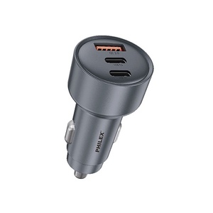 65W PD Fast Charge 3 Port USB A and C Car Charger