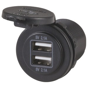 2 x 2.1A Dual USB Charging Panel Mount Socket