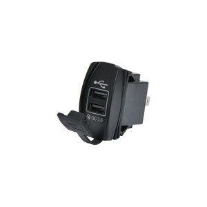 Dual USB Dash Mount QC3.0 3.1A Charging Socket