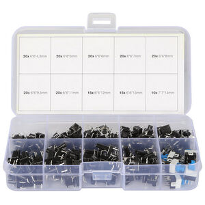 180 Piece Tactile Switch Kit