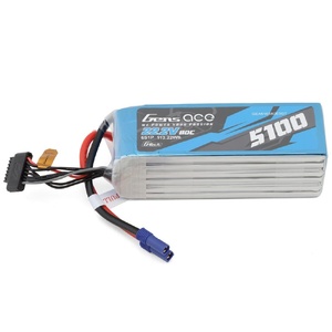 22.2V 5100mAh 6S 80C Soft Case LiPo Battery w/ EC5 Connector