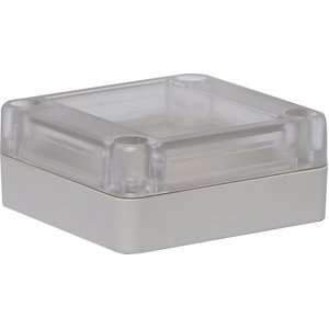 65 x 60 x 28mm ABS Sealed Box with Clear Lid