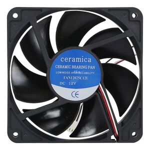 120mm 12V DC 3 Wire Ceramic Bearing Cooling Fan - 1.92W