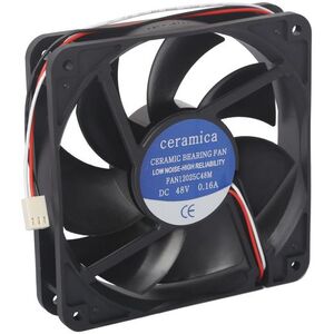 120mm 48V DC 3 Wire Ceramic Bearing Cooling Fan - 6.2W