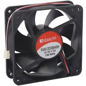 120mm 48V DC 3 Wire Ball Bearing Cooling Fan - 7.6W