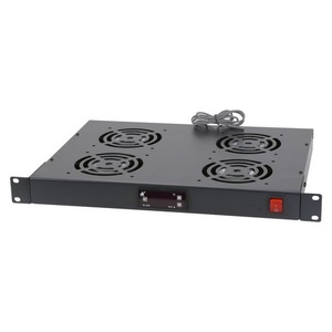 1RU Rack Mount with Temperature Controlled 4 x  Cooling Fan Tray