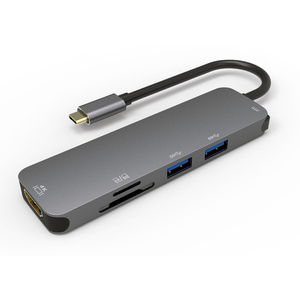 USB-C Hub W/ HDMI, 2 x USB 3.0, Card Reader & USB-C PD