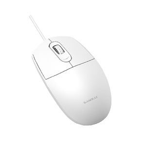 Wired USB Optical Mouse - White