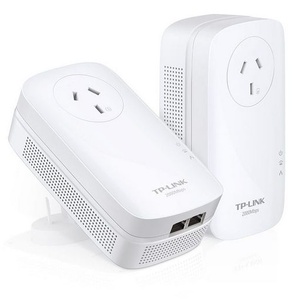 2000Mbps Powerline Adapter with 240V AC Pass Through Network Range Extender