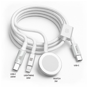 3-in-1 USB C to USB C/Lightning/Watch Charging Cable