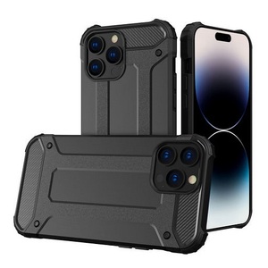 Dual Layer Tough Case for iPhone 15 Pro Max - Black