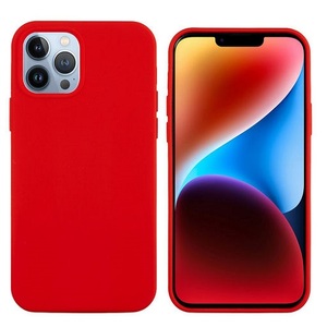 Soft TPU Case for iPhone 15 Pro Max - Red