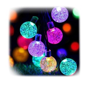 Multi-colour 50 x LED Bubble Decorative String Lights