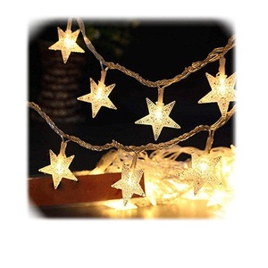 Warm White 50 x LED Star Decorative String Lights