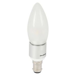 4W Natural White LED Candle Light Bulb - B15 Bayonnet Type