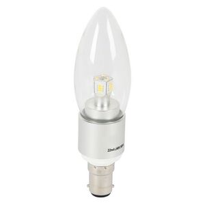 4W Warm White LED Candle Light Bulb - B15 Base