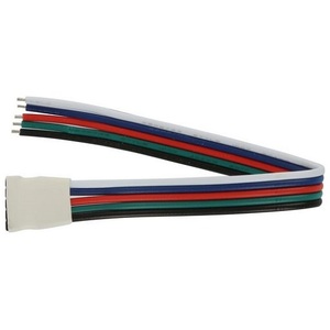 150MM 5-Pin Female Socket to Bare Ends Cable