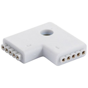 L Shape 5-pin Female Socket Connector for RGBW Strips