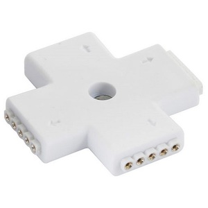 Cross Shape 5-pin Female Socket Connector for RGBW Strips