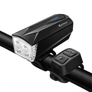 Rechargeable Dual T6 LED Bicycle Headlight with Horn