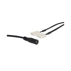2.1mm DC Socket to Dual 10mm LED Strip Lighting Power Cable