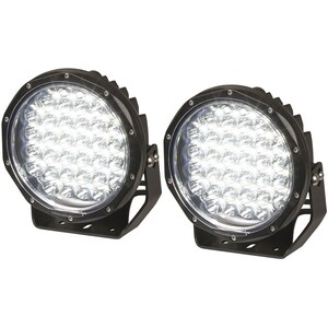 7900 Lumen 12-24V 9" LED Driving Lights Pair