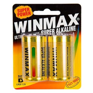 D Alkaline Battery - 2 Pack