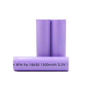 18650 3.2V 1500mAh LiFePo4 Rechargeable Battery