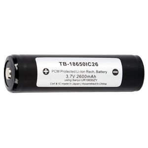 18650 2600mAh Li-ion Rechargeable Battery with PCM