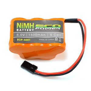 6V 1500mAh Ni-Mh Battery Hump Receiver Pack with Rx Connector