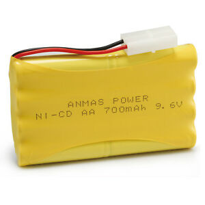 9.6V 700mAh Ni-Cad Battery Pack with Mini Tamiya Connector