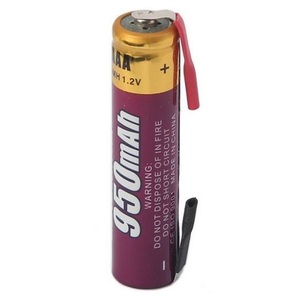 AAA Rechargeable 950mAh Ni-MH Battery with Solder Tag