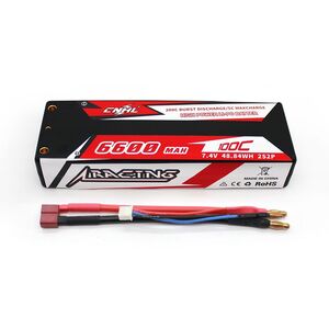 7.4V 6600mAh 2S 100C LiPo Battery Hard Case with Deans Connector