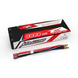 7.4V 8000mAh 2S 100C LiPo Battery Hard Case with Deans Connector