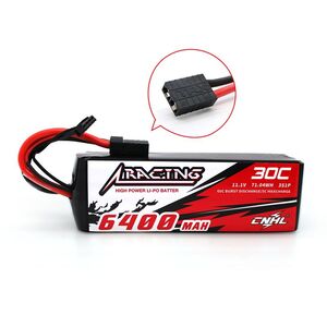11.1V 6400mAh 3S 30C LiPo Battery with Traxxas TRX Plug