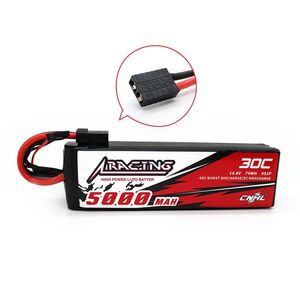 14.8V 5000mAh 30C 4S LiPo Battery with Traxxas TRX Plug