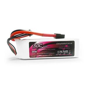 11.1V 2200mAh 3S 30C LiPo Battery with XT60 Plug