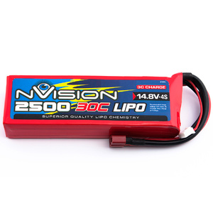 14.8V 2500mAh 4S 60C LiPo Battery Pack with Deans Connector