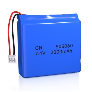 7.4V 2000mAh Lithium Rechargeable Battery Pack with 2 Pin Molex Connector