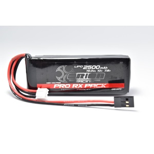 7.6V 2500mAh Racing Li-Po Flat Receiver Battery with Futaba Connector