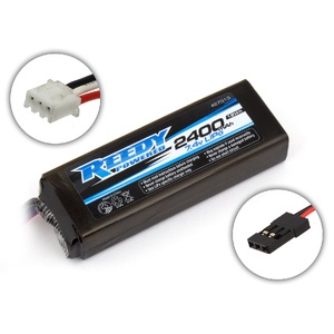 7.4V 2400mAh LiPo Pro TX/RX Flat Rechargeable Battery 